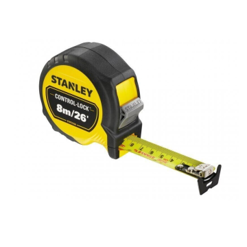 Stanley STHT37236-5 Control-Lock Tape Measure 8 Metre / 26 Feet – 25mm wide
