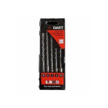 DART 5 PIECEC SDS+ HAMMER DRILL BIT SET