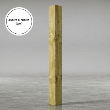 Regular Treated Timber 45mm x 70mm (3m)