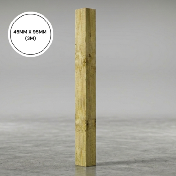 Regular Treated Timber 45mm x 95mm (3m)
