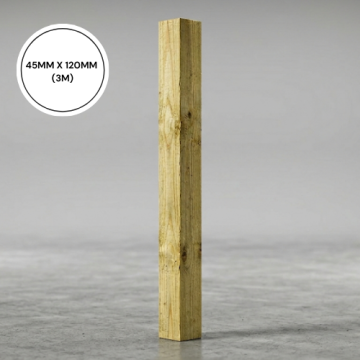 Regular Treated Timber 45mm x 120mm (3m)