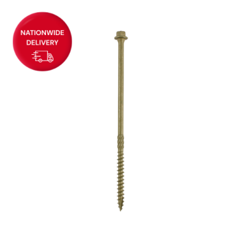 Timco Timber Frame Construction & Landscaping Screws - Hex - Exterior - Green Organic 6.7 x 150mm (Box of 50)