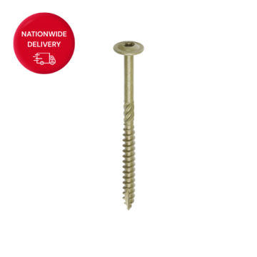Timco Timber Frame Construction & Landscaping Screws - Wafer - Exterior - Green Organic 6.7 x 95mm (Box of 50)