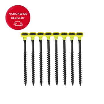 Timco Collated Drywall Screws - PH - Bugle - Coarse Thread - Black 38mm (Box of 1000)
