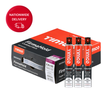 FirmaHold Collated Clipped Head Nails & Fuel Cells - Trade Pack - Ring Shank - FirmaGalv 2.8 x 63/3CFC 