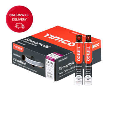 FirmaHold Collated Clipped Head Nails & Fuel Cells - Trade Pack - Ring Shank - FirmaGalv 3.1 x 75/2CFC