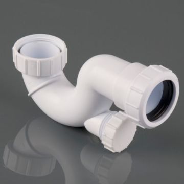 40MM BATH & SH TRAP w CLEANING EYE-19MM SEAL