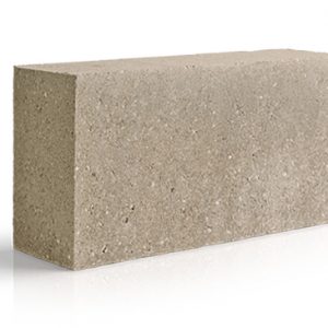 Solid concrete block