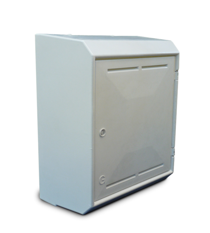 Gas Meter Box Surface Mounted White