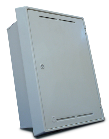 Gas Meter Box Flush White