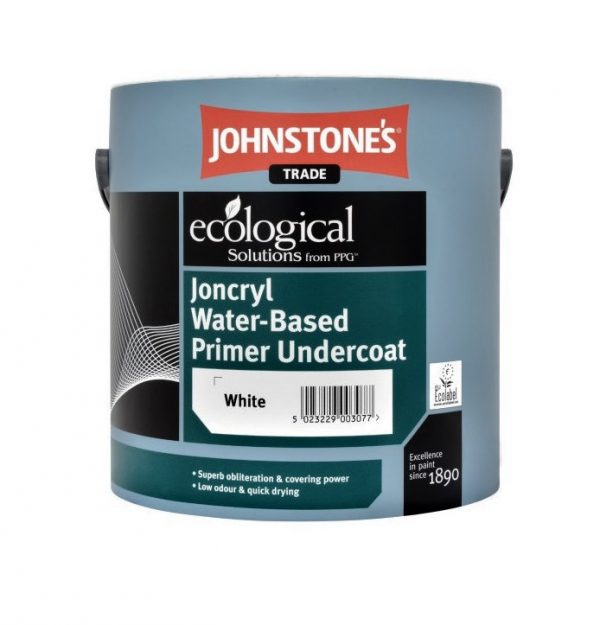 Johnstones White Acrylic Primer Undercoat 2.5Lt
