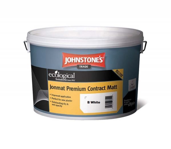 Johnstones Contract Emulsion B/White 10Lt