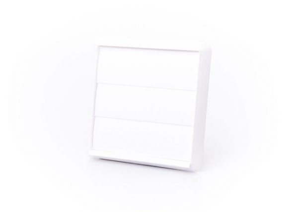 Fixed Louvre Vent 125mm White