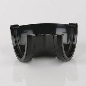 Brett Martin 115mm Deepstyle PVCu Fabricated Gutter Angle Black