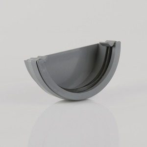 Brett Martin 112mm Roundstyle PVCu External Stopend Grey
