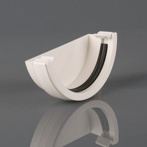 Brett Martin 112mm Roundstyle PVCu External Stopend White