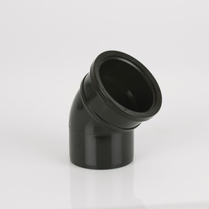 Brett Martin 110mm Push Fit PVCu 135° Single Socket Bend Black