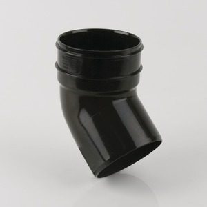 Brett Martin 110mm PVCu 135° Single Solvent Weld Socket Bend Black