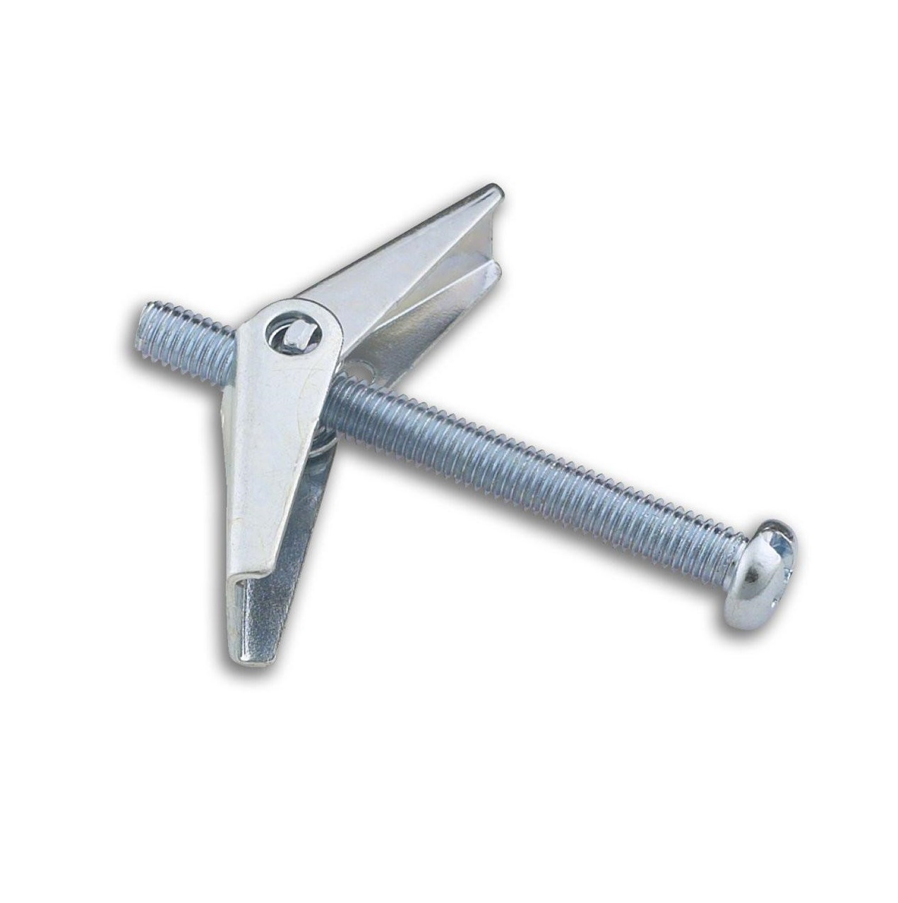Wing Spring Toggle and Machine Screw for Plasterboard Hollow Walls Doors 3 inch Bulk Hardware BH04752 M6 x 75mm Pack of 4 