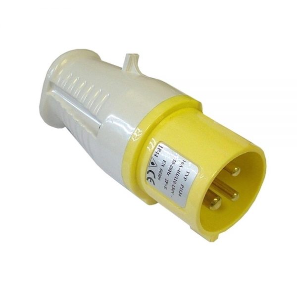 Yellow 110V Plug 16 Amp