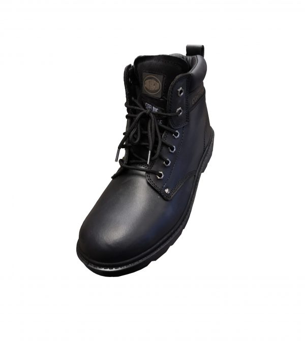 Contractor Black Boots Size UK 8