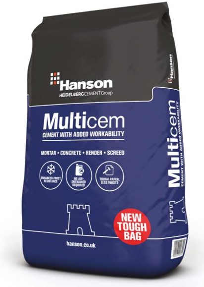 Hanson Multicem Cement Durable Bag 25kg