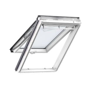 Velux Manual Top Hung White Poly Roof Window CK04 55cm x 98cm