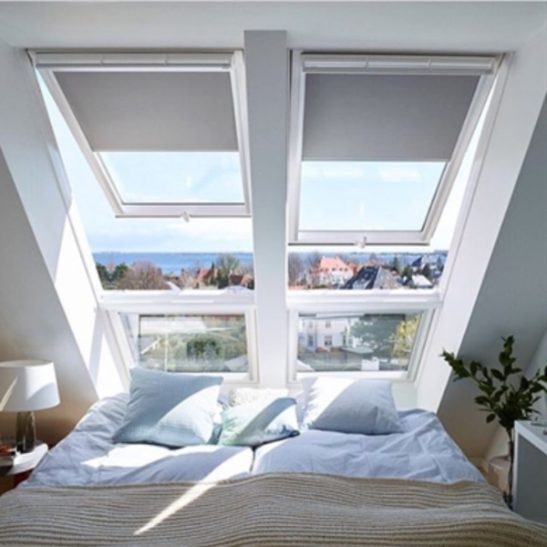Velux Manual Top Hung White Painted Roof Window CK04 55cm x 98cm