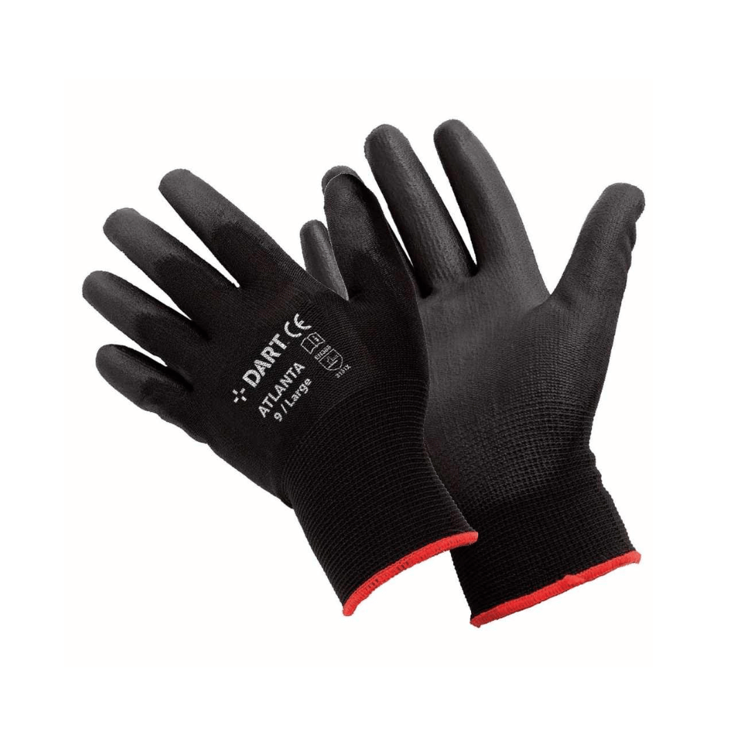 Dart Black PU Gloves Size XL