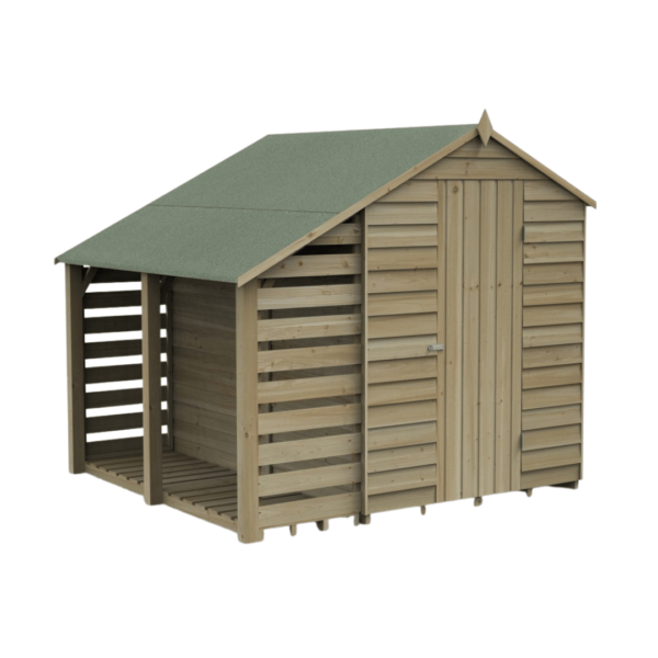 Shed Overlap P/Treated 5 x 7ft Apex No Window