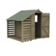 SHED OVERLAP P/TREATED 4 X 6FT APEX w LEAN TO