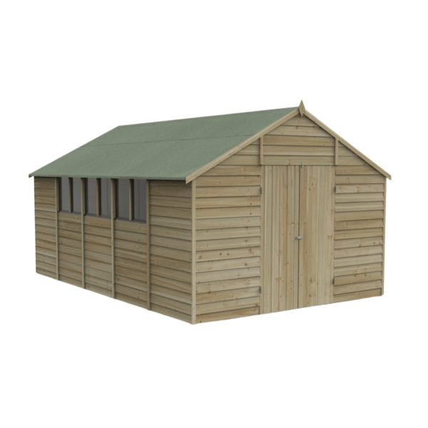 Apex Shed Overlap Pressure Treated 10ft x 15ft