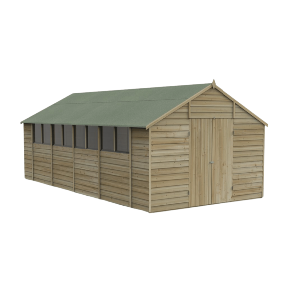 Apex Shed Overlap Pressure Treated 10ft x 20ft