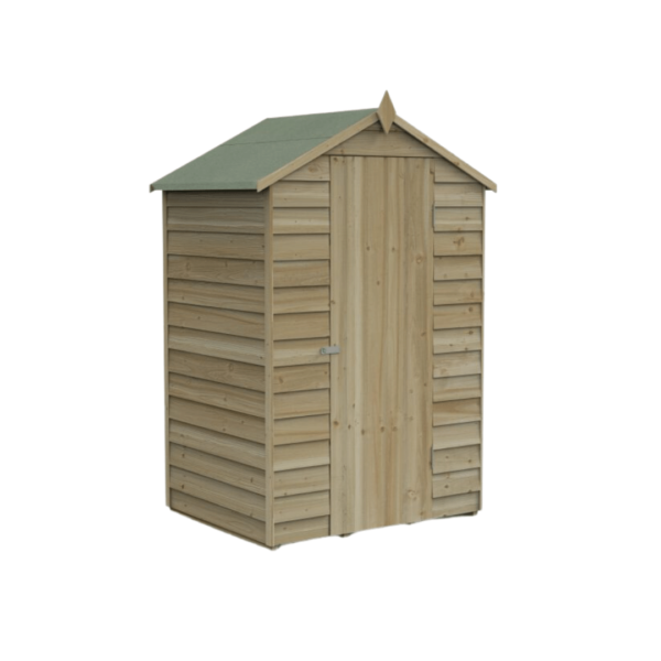 Apex Shed Overlap Pressure Treated 4ft x 3ft No Window