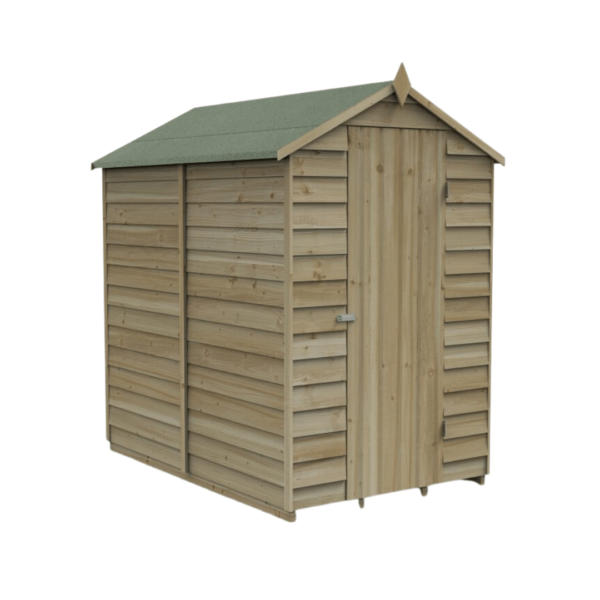 Apex Shed Overlap Pressure Treated 6ft x 4ft No Window