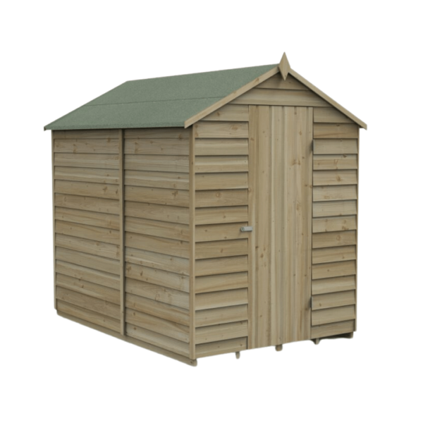 Apex Shed Overlap Pressure Treated 7ft x 5ft No Window