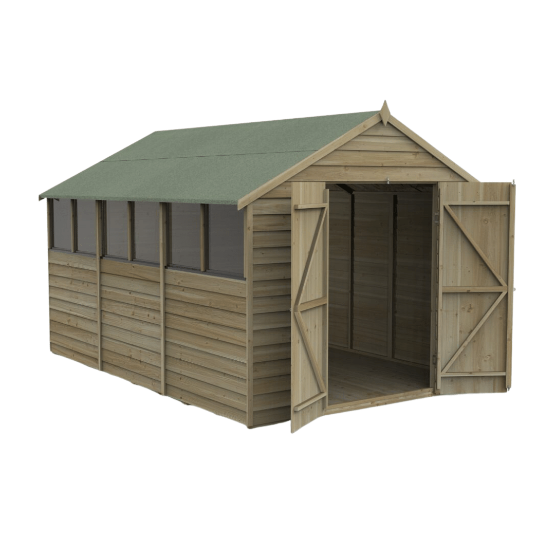 Apex Shed Overlap Pressure Treated 12ft x 8ft