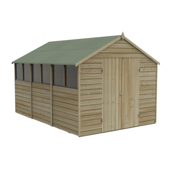 Apex Shed Overlap Pressure Treated 12ft x 8ft
