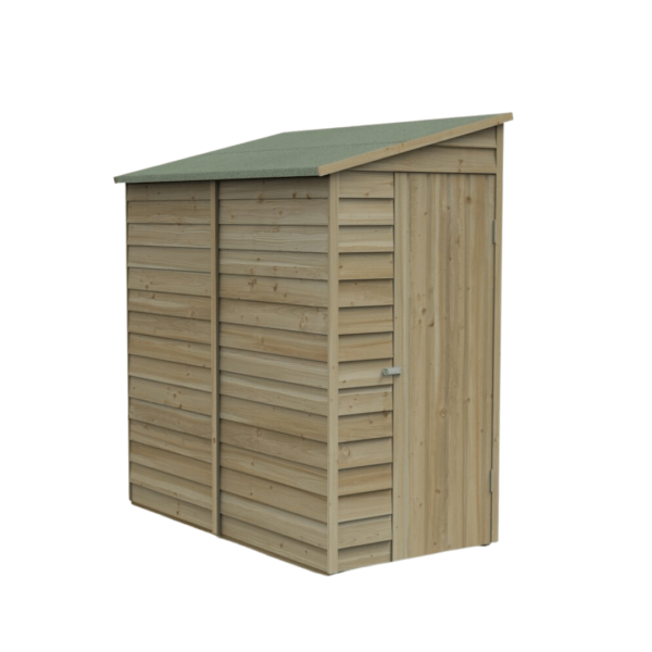 Overlap Pressure Treated Pent Shed 6x3 No Window