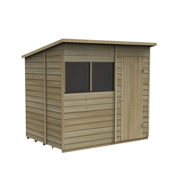 Overlap Pressure Treated 7x5 Pent Shed