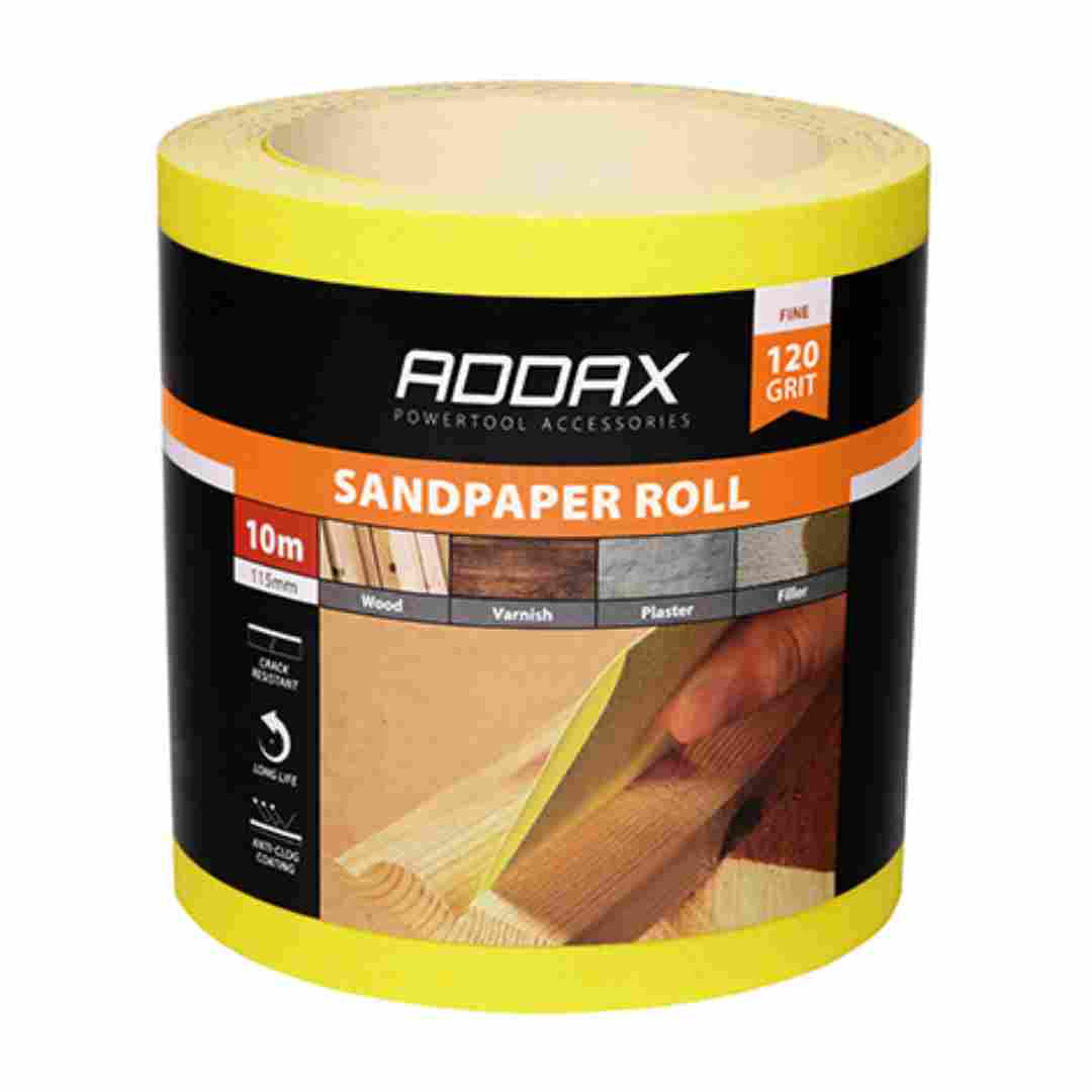 Sandpaper Roll Yellow P120 115mm x 10m
