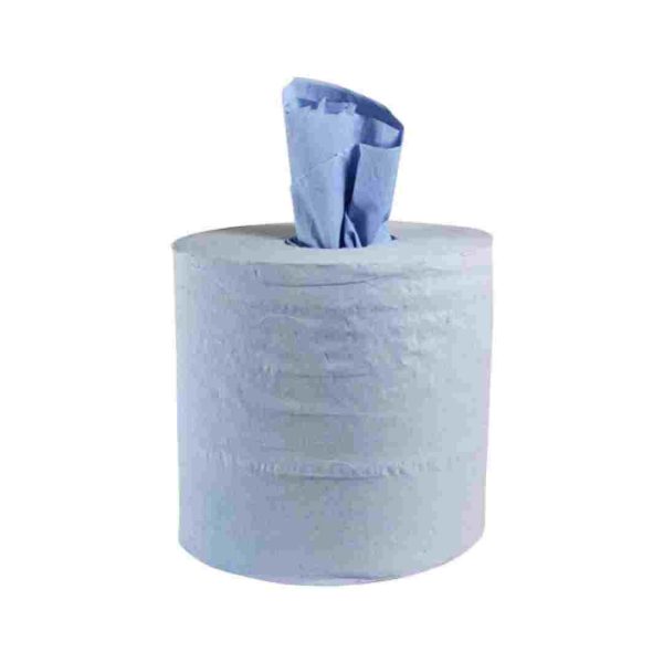 Paper Roll Blue 2 Ply (Single) (6 Rolls)