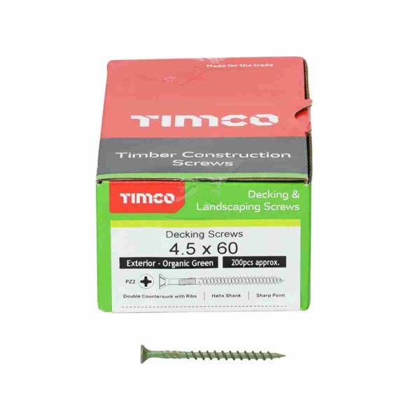 Timco Decking Screws 60mm x 4.5mm Box 200