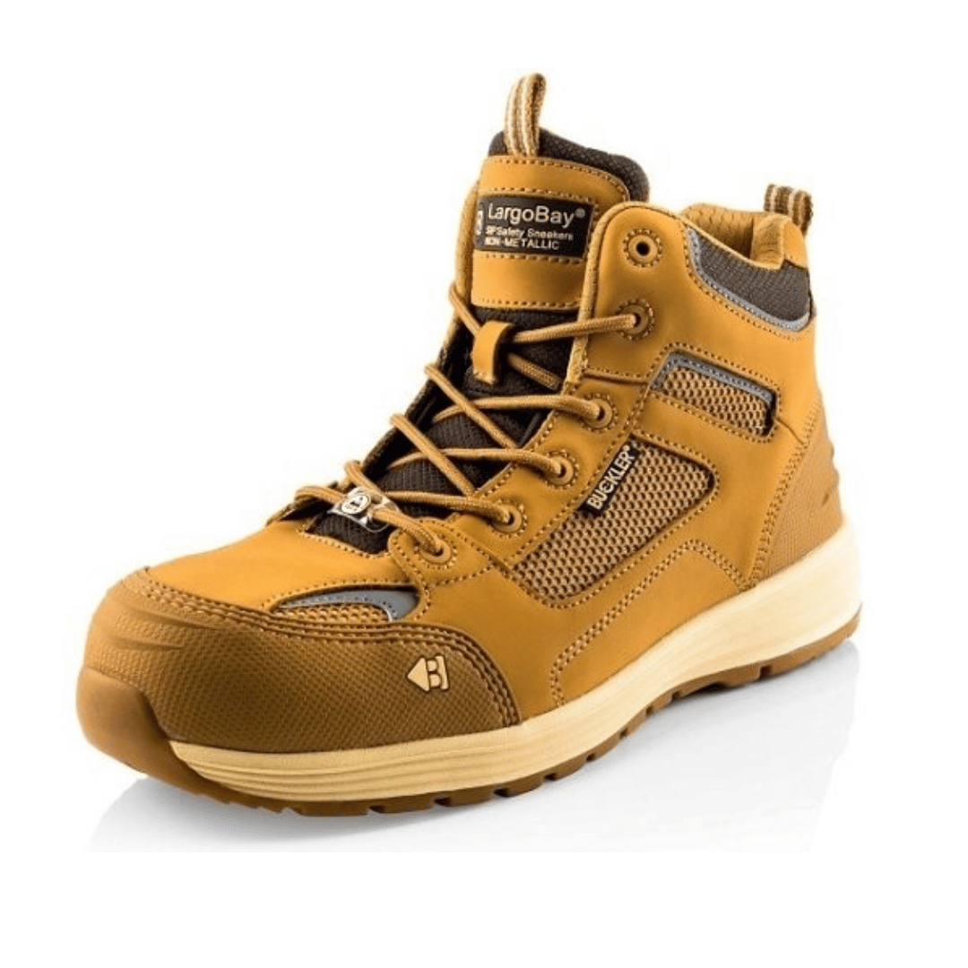 Safety Trainer Boots / Honey Nubuck Leather KPU Size 10