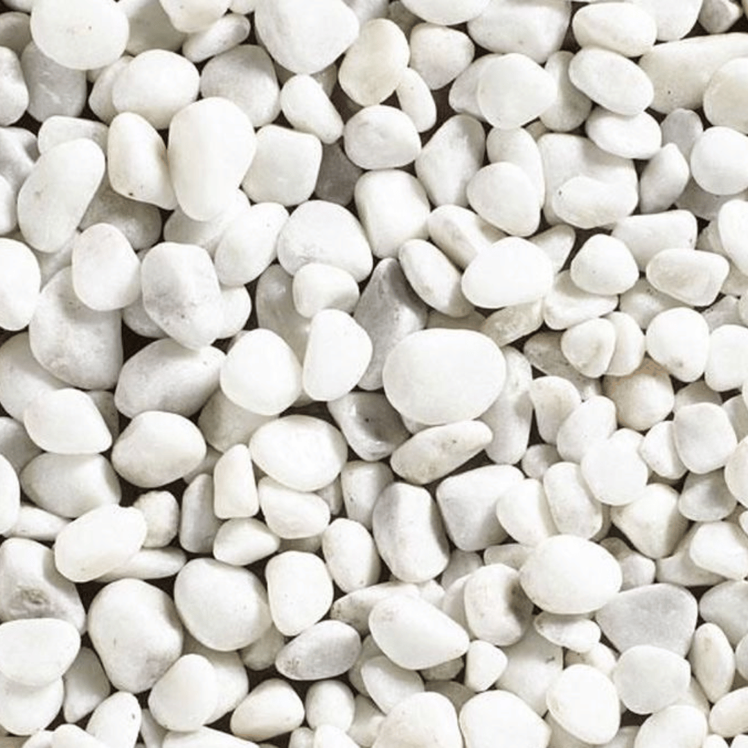 White Pebbles 20mm - 40mm 20kg Bag