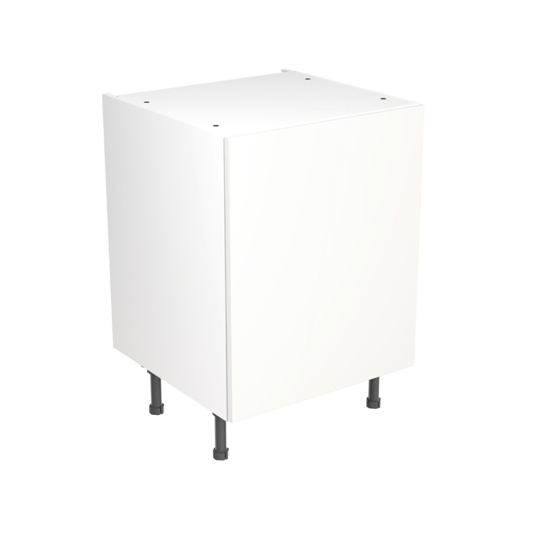 Kitchen Kit Slab Standard White 600 Base Cabinet