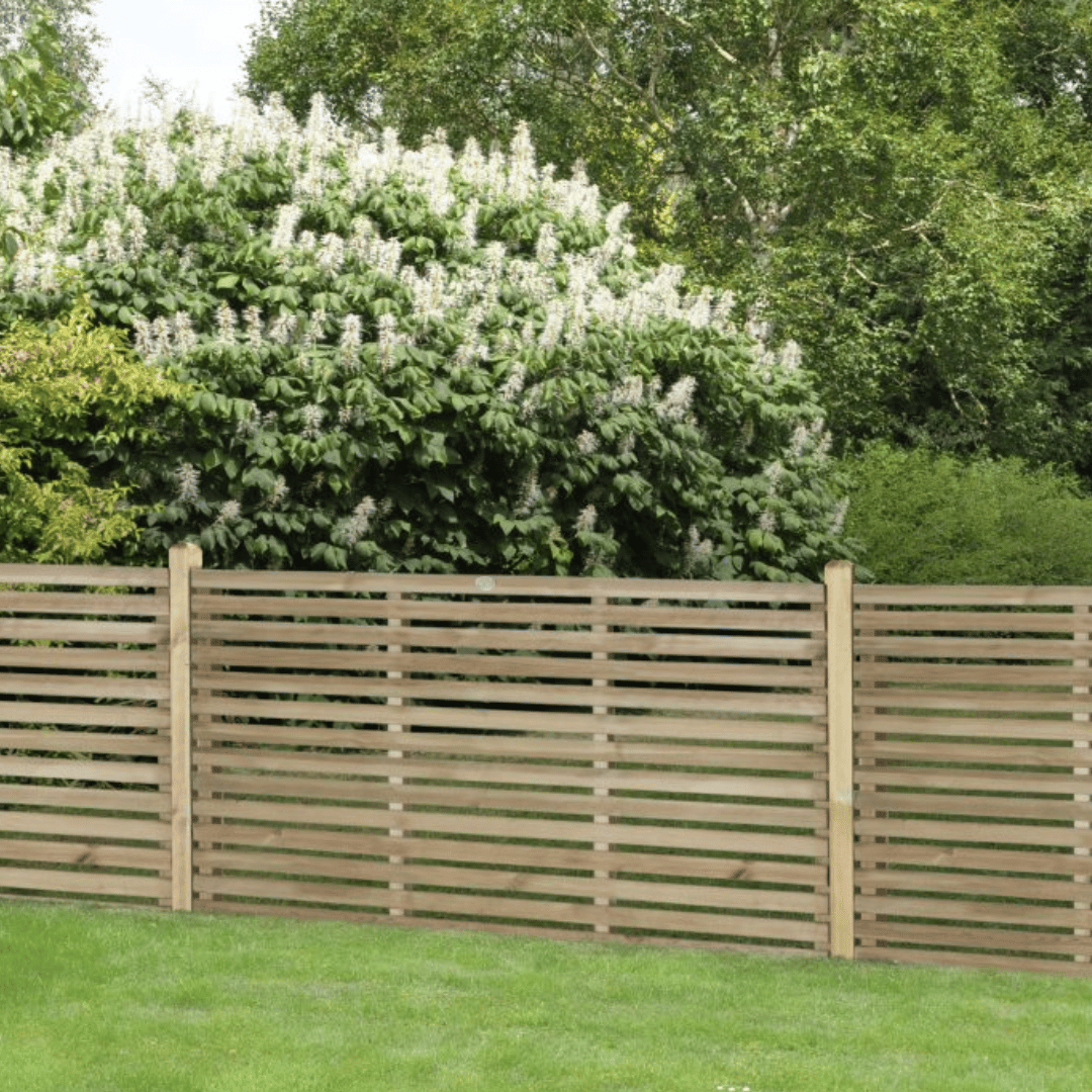 Contemporary Slatted Fence Panel 6ft x 3ft (1.8m x 0.9m)