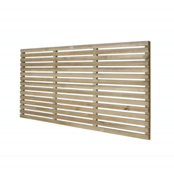 Contemporary Slatted Fence Panel 6ft x 3ft