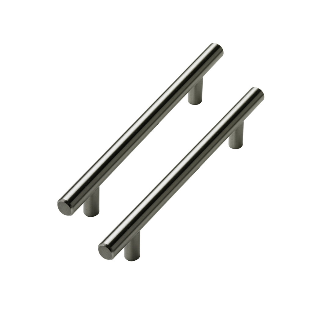 186mm Stainless Steel T Bar Handle (Pack of 2)