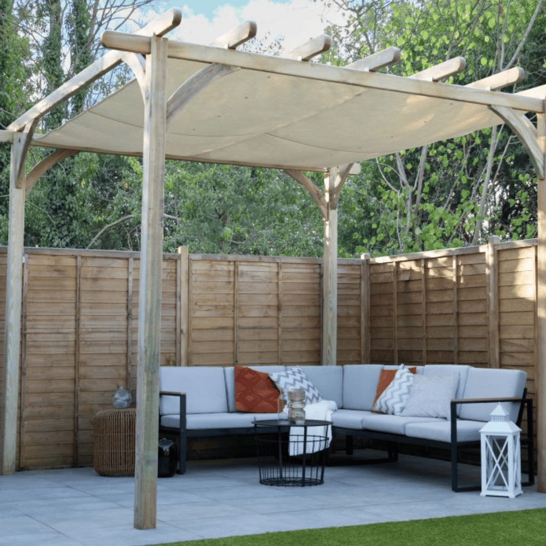 Ultima Pergola With Canopy 2800mm x 3600mm x 3600mm